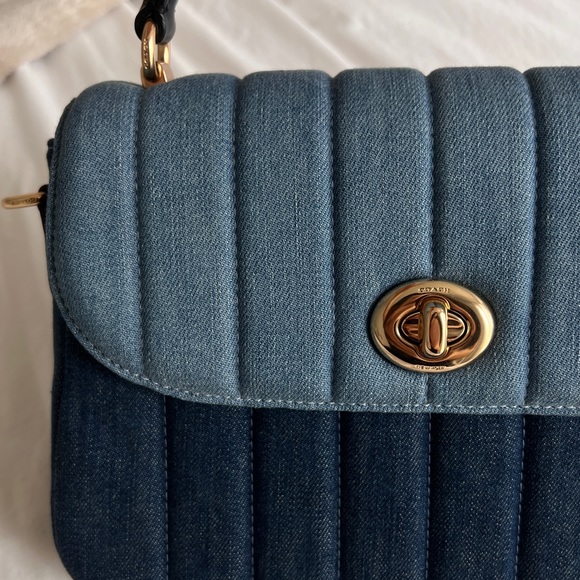 Coach Marlie denim multi crossbody - top handle bag - Picture 9 of 13